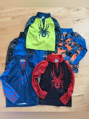 Bundle of 6 Kids Spyder Base Layer Tops size 6 (can separate)